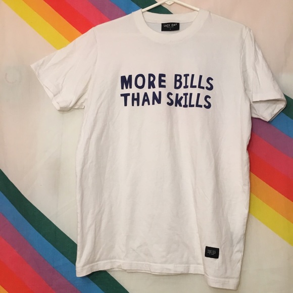 Lazy Oaf Tops - Lazy Oaf Bills Tee